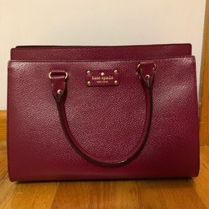 Red Kate Spade satchel purse